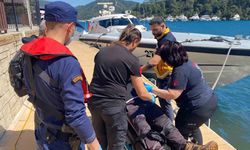 Fethiye'de koyda rahatsızlanan vatandaşa tıbbi tahliye