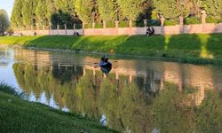 Gençlerin Kanlıkavak'ta kano keyfi