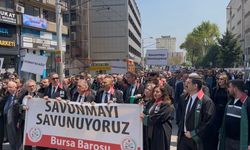 Hukuk camiası Bursa'da genç avukat için adalet yürüyüşü düzenlendi