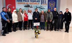 Huzurevi sakinlerinden emniyete anlamlı ziyaret