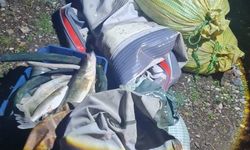 Kaçak balık avı yapan şahıslar fotokapana yakalandı