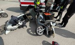 Karaman'da motokuryeler çarpıştı: 2 yaralı