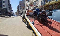 Keşan'da plakasız triportör ve motosiklete 92 bin TL ceza kesildi