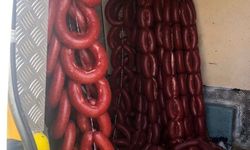 Kırşehir'de 96 kilo kaçak sucuk ele geçirildi