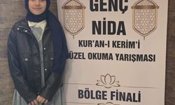 Kur'an-ı Kerim'i Güzel Okuma Yarışmasında bölge birincisi oldu