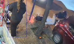 Motosiklet sürücüsünün ölümden döndüğü kaza kamerada
