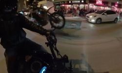 Motosikletin önünü kaldırarak yaptığı paylaşım 49 bin TL'ye mal oldu