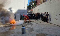 Muğla 112 personeline yangın eğitimi