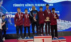 Muğla'lı U15 grekoromen güreş takımı Türkiye ikincisi oldu