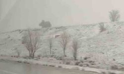 Nisan'da kar sürprizi, Kütahya-Altıntaş arası beyaza büründü