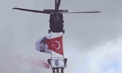 Polis özel harekatın helikopterli gösterisi nefes kesti