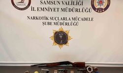 Samsun'da uyuşturucu ve silah operasyonu