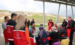 Şehit yakınları ve gaziler, Perre Antik Kenti'nde ebru sanatıyla buluştu