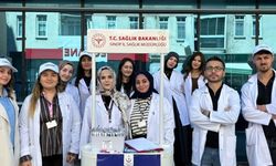 Sinop'ta hemşire adayları kansere dikkat çekti