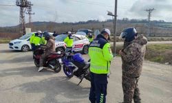 Sinop'ta motosiklet sürücülerine sıkı denetim