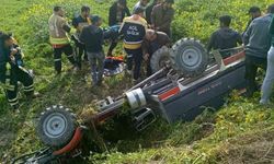 Takla atan patpatın sürücüsü yaralandı