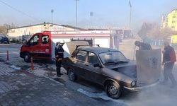 Tavşanlı'da araç yangını korkuttu