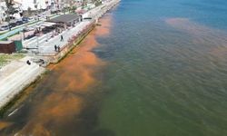 Tekirdağ'da sahil turuncuya büründü