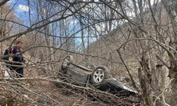 Tokat'ta otomobil şarampole uçtu: 2 yaralı