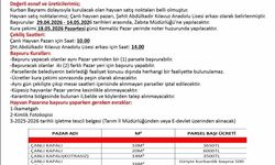 Uşak'ta kurban satış yerleri belli oldu