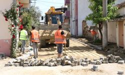 Yenipazar'da üstyapı atağı: Parke taşları yenileniyor