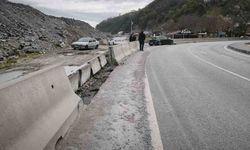 Zonguldak'ta kontrolden çıkan araç kaza yaptı