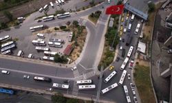 15 Temmuz Demokrasi Otogarı'nda bayram yoğunluğu havadan görüntülendi