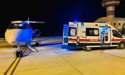 Ağrı'da kalp yetmezliği tanısı bulunan çocuk, uçak ambulansla Ankara'ya sevk edildi