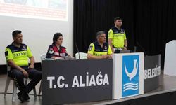 Aliağa'da güvenli sürüş ve şiddetle mücadele semineri