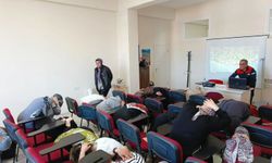 Aydın'da kursiyerler ve otel personeline afet eğitimi