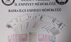 Bafra'da kıraathaneye kumar baskını: 5 kişiye 58 bin TL ceza