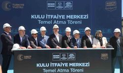 Başkan Altay Cihanbeyli ve Kulu'yu ziyaret etti, Kulu İtfaiye Merkezi'nin temelini attı