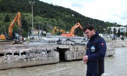 Başkan Yazıcıoğlu'ndan yıkımı gerçekleştirilen ÇEDAŞ köprüsü yerine yeni köprü müjdesi