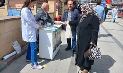 Bayburt'ta kronik hastalıklara karşı farkındalık standı açıldı