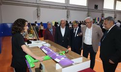 Bünyan Fen Lisesi'nde düzenlenen TÜBİTAK Bilim Fuarı'na yoğun ilgi