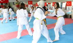 Büyükşehir'in tekvando kursuna kadınlardan yoğun ilgi