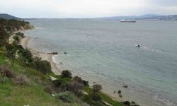 Çanakkale Boğazı'ndaki bombardımanın en net görüldüğü Baykuş iskelesi ve cephe hattı drone ile görüntülendi