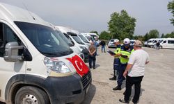 Düzce'de okul servis araçları denetimi sürüyor