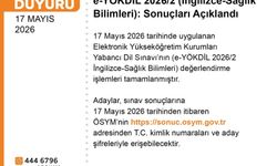 e-YÖKDİL 2026/2 sonuçları açıklandı