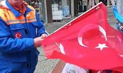 Edirne'de 1 Mayıs sonrası Türk bayraklarının çöpe atılmasına tepki
