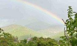 Elazığ'da gökkuşakları görsel şölen oluşturdu