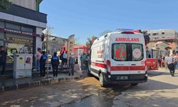 Gaziantep'te muhasebeciler çarşısı tadilatı sırasında korkutan yangın