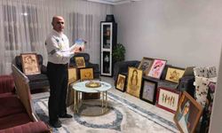 Güvenlik görevlisi çatı katını sanat atölyesine çevirdi