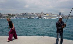 İstanbul'da dev kruvaziyer yoğunluğu havadan görüntülendi