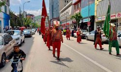Meslek liseliler mehteran eşliğinde yürüyüp, mesleklerini anlattılar