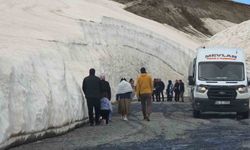 Nemrut'taki 10 metrelik kar tünellerine yoğun ilgi