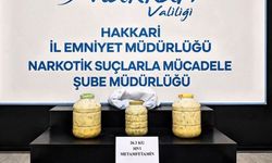 Peynir bidonunda 26 kilo metamfetamin ele geçirildi
