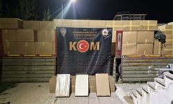 Polis 20 milyon TL'lik kaçak doldurulmuş makaron ele geçirdi