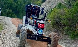 Sinop'ta köylerde yol iyileştirme çalışmaları