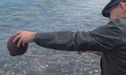 Testilerle taşınan Akdeniz suyu Ege'ye döküldü